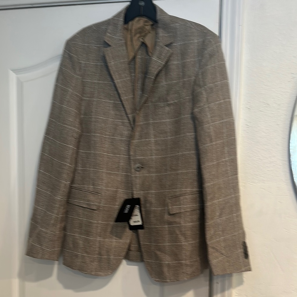 Hugo Boss Tan Sport Coat with Notch Lapel